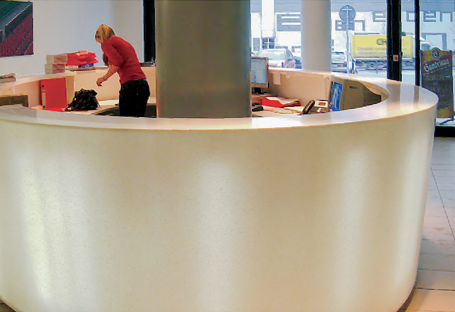 bespoke reception desk